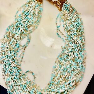 Multi-Strand beaded necklace